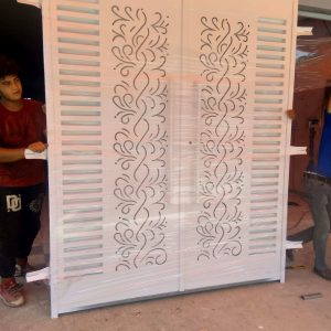 Porte battante tole laser 03