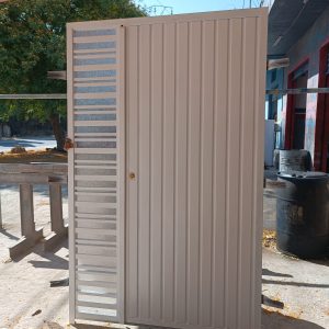 Porte battante tole nervuree 05